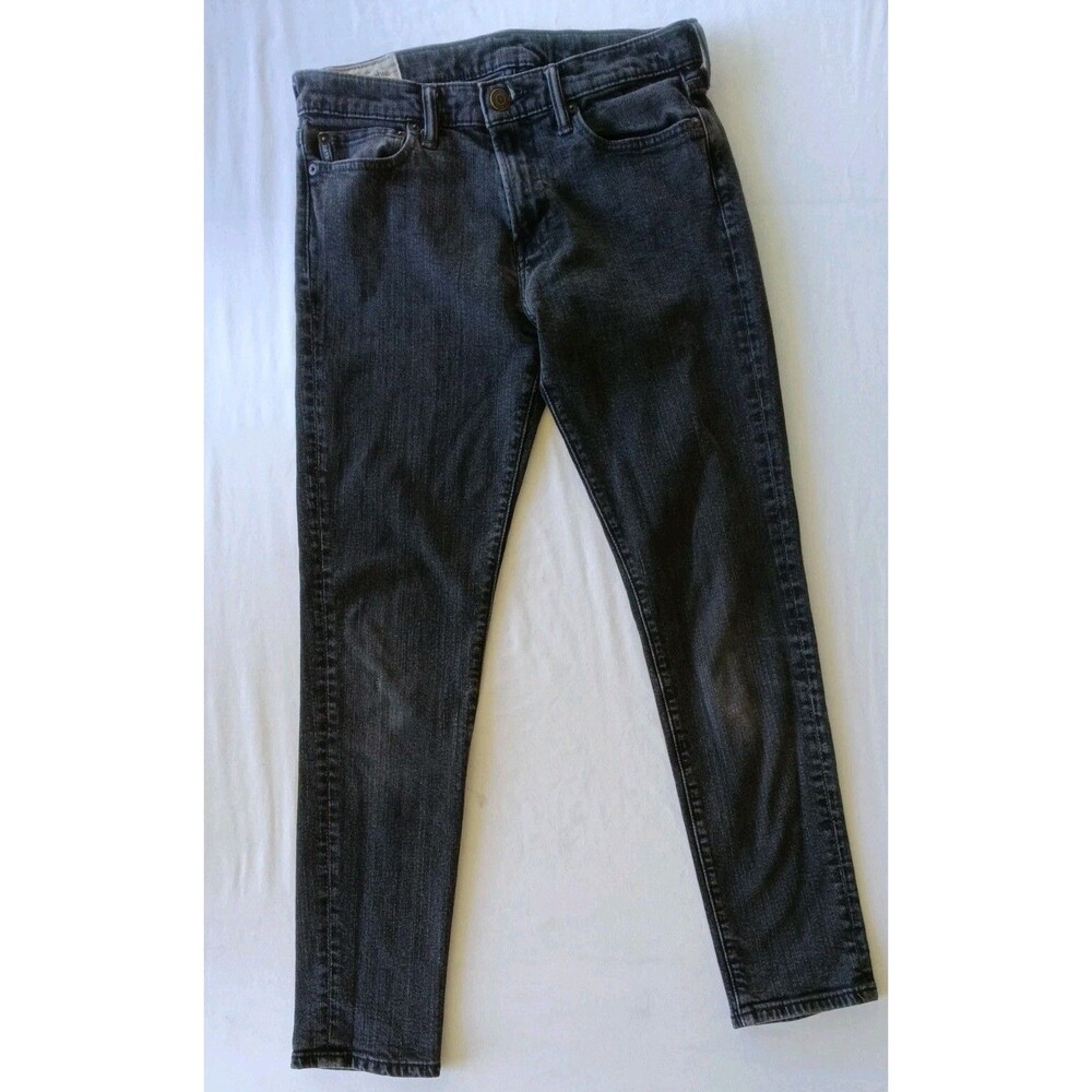 Mens Abercrombie and Fitch Pants Felix Super Slim Stretch Gray Size 30